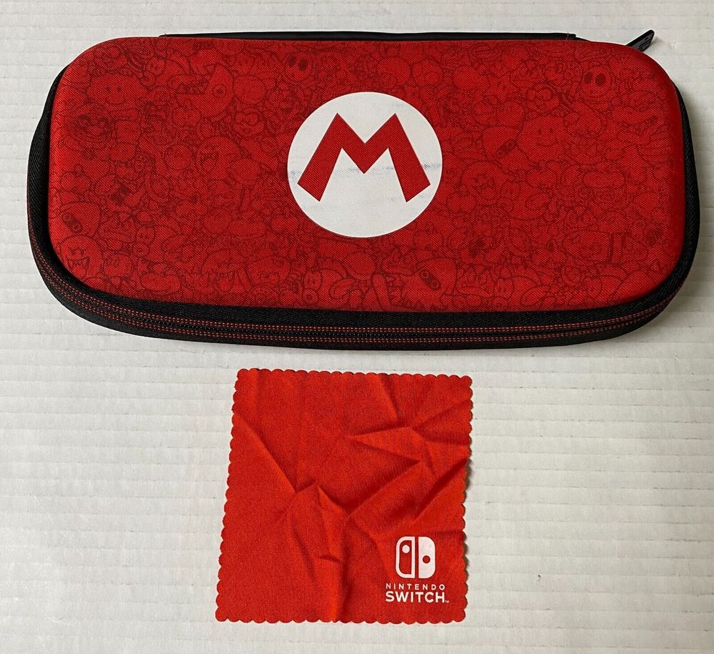 Nintendo Switch Super Mario Brothers Soft Carrying Case Red 944A